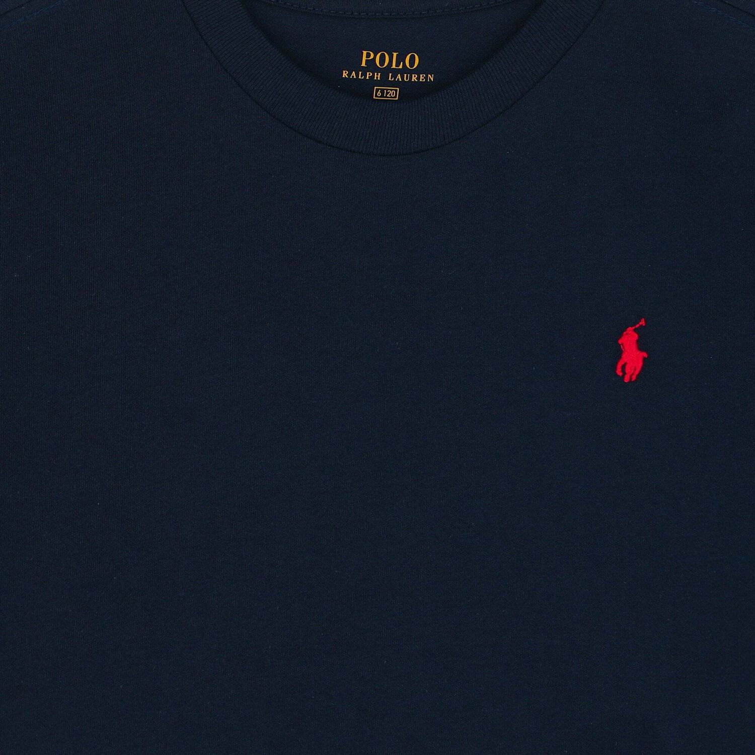 Boys Navy Logo T-Shirt, 3, hi-res