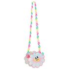 Girls White Flower Logo Shoulder Bag, 1, hi-res