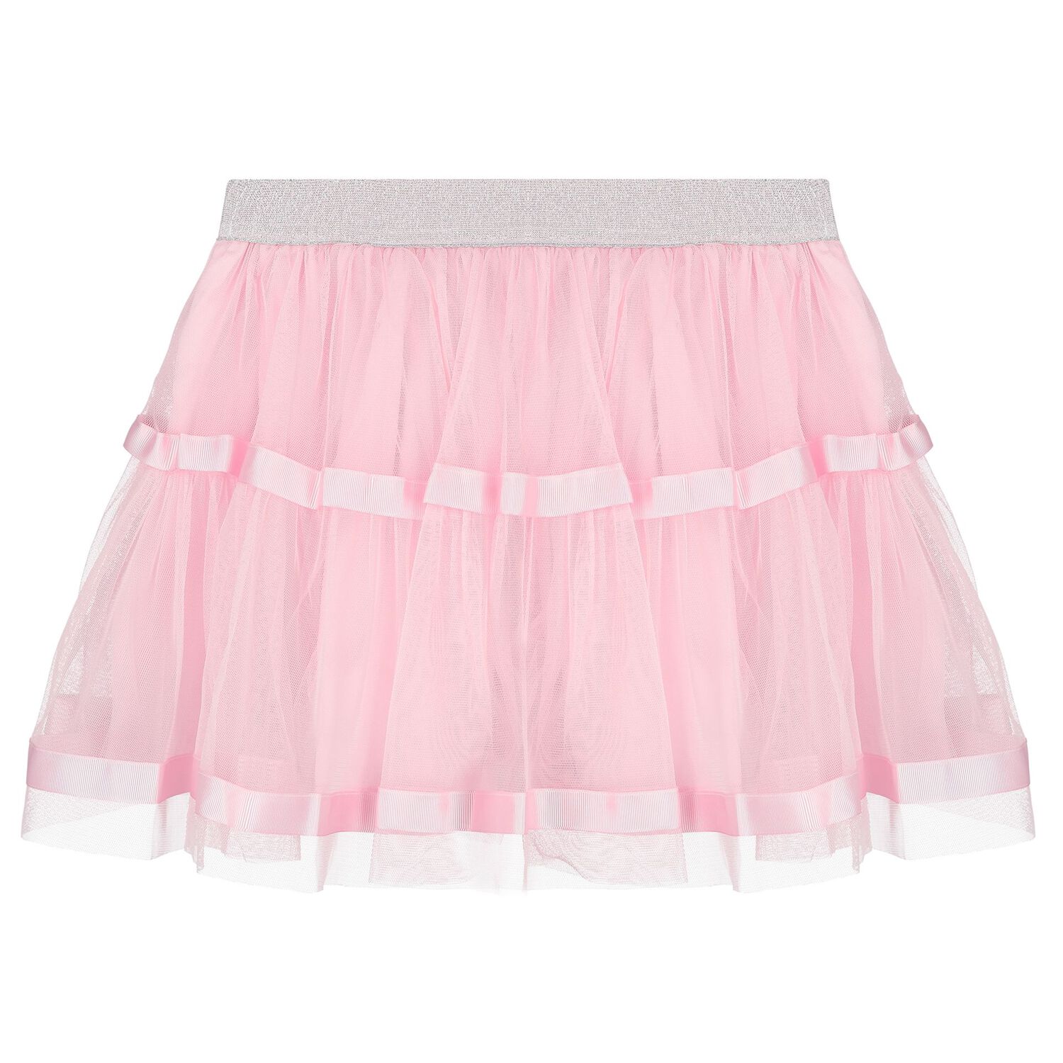 Girls Pink Embellished Tulle Skirt Set, 1, hi-res