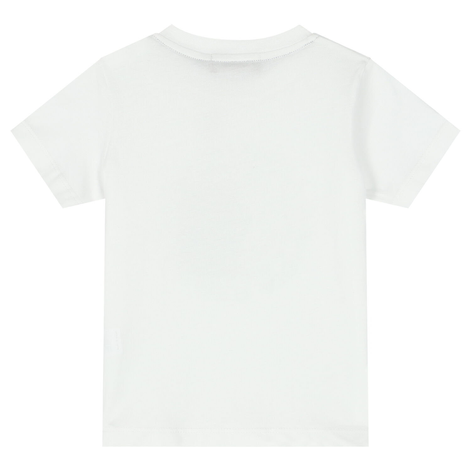 Younger Boys White Logo T-Shirt, 2, hi-res