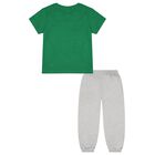 Boys Green & Grey Ninja Turtles Pyjamas, 1, hi-res