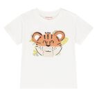 Younger Boys Ivory Lion T-Shirt, 1, hi-res
