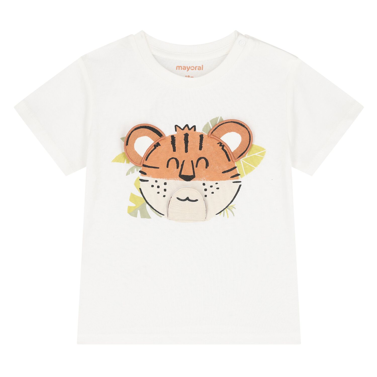 Younger Boys Ivory Lion T-Shirt, 1, hi-res image number null