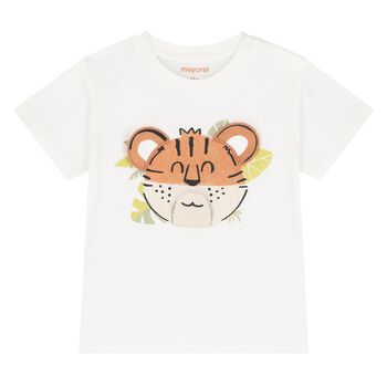 Younger Boys Ivory Lion T-Shirt