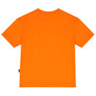 Orange & White Logo T-Shirt, 1, hi-res