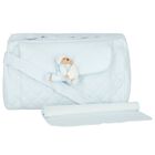Blue Teddy Bear Baby Changing Bag, 1, hi-res