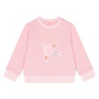 Younger Girls Pink Bird Logo Sweatshirt, 1, hi-res