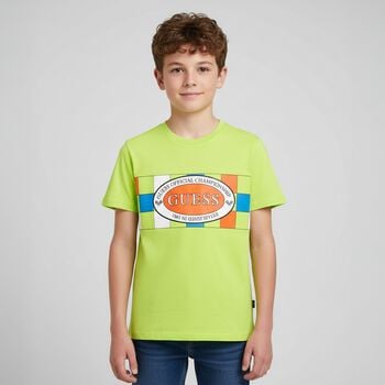 Boys Green Logo T-Shirt