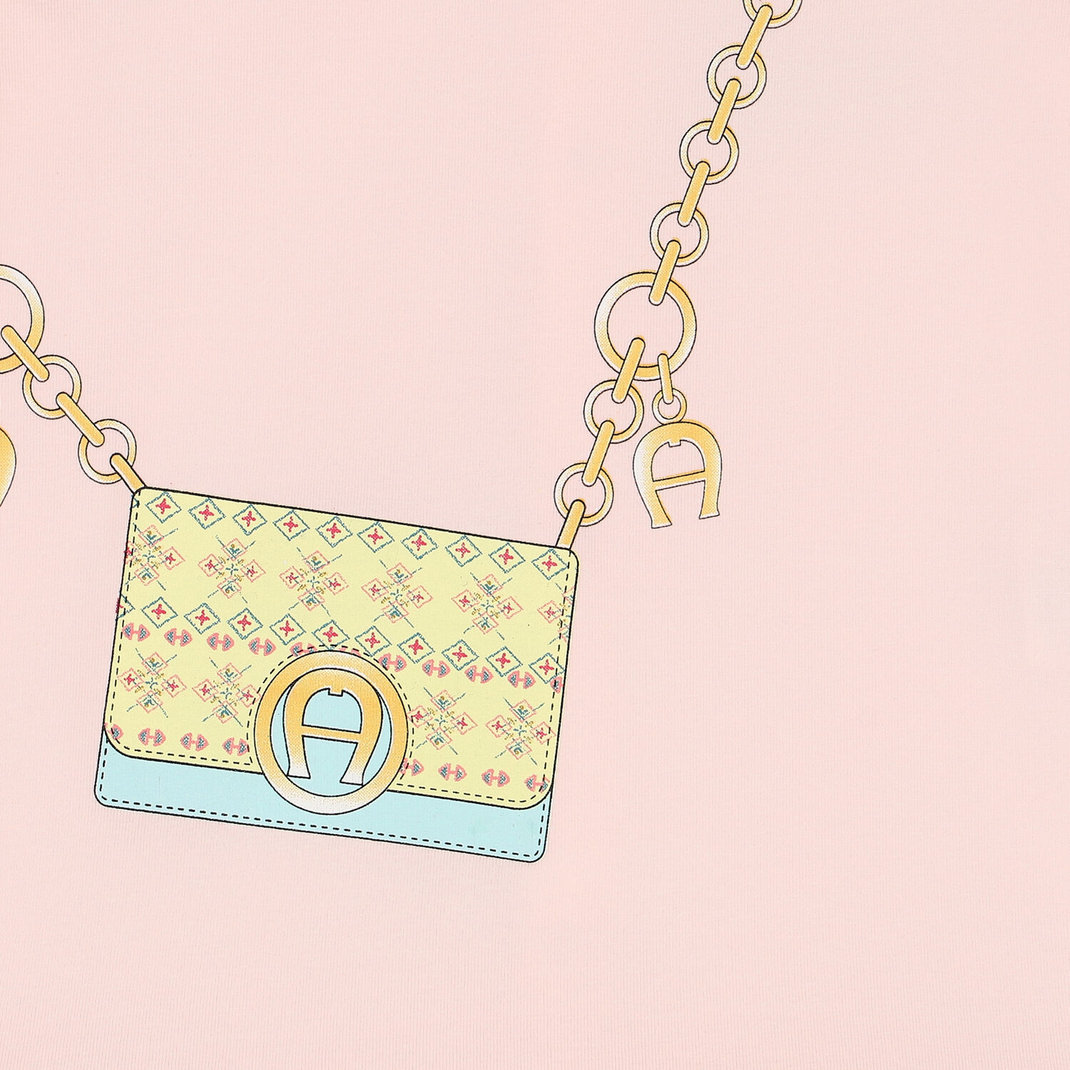 Younger Girls Pink Logo Bag Dress, 3, hi-res