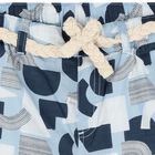 Boys Blue Abstract Shorts, 2, hi-res