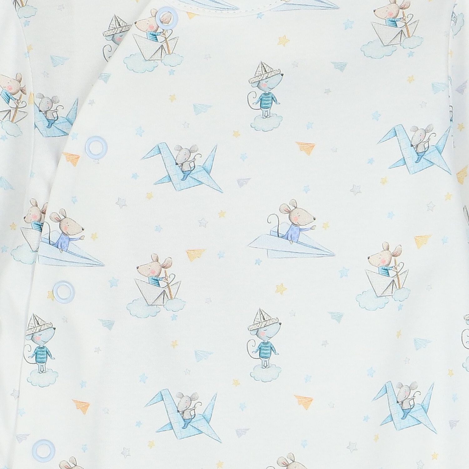 Baby Boys White Cute Mouse Babygrow, 1, hi-res image number null