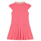 Girls Pink Polo Logo Dress, 1, hi-res