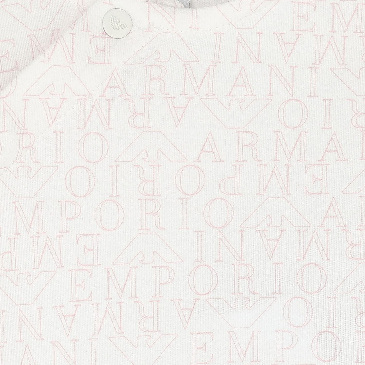 Baby Girls White & Pink Logo Babygrow Set, 1, hi-res image number null