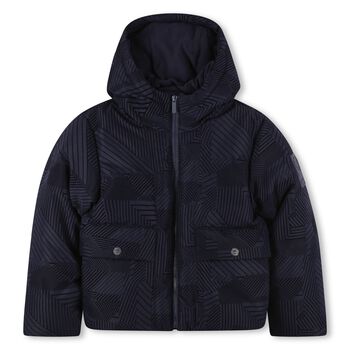 Boys Navy Blue Puffer Jacket