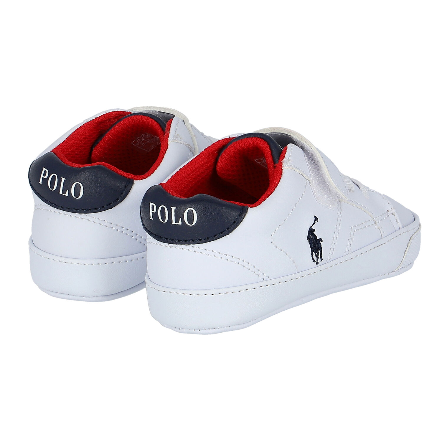Baby Boys White Logo Pre Walker Shoes, 1, hi-res