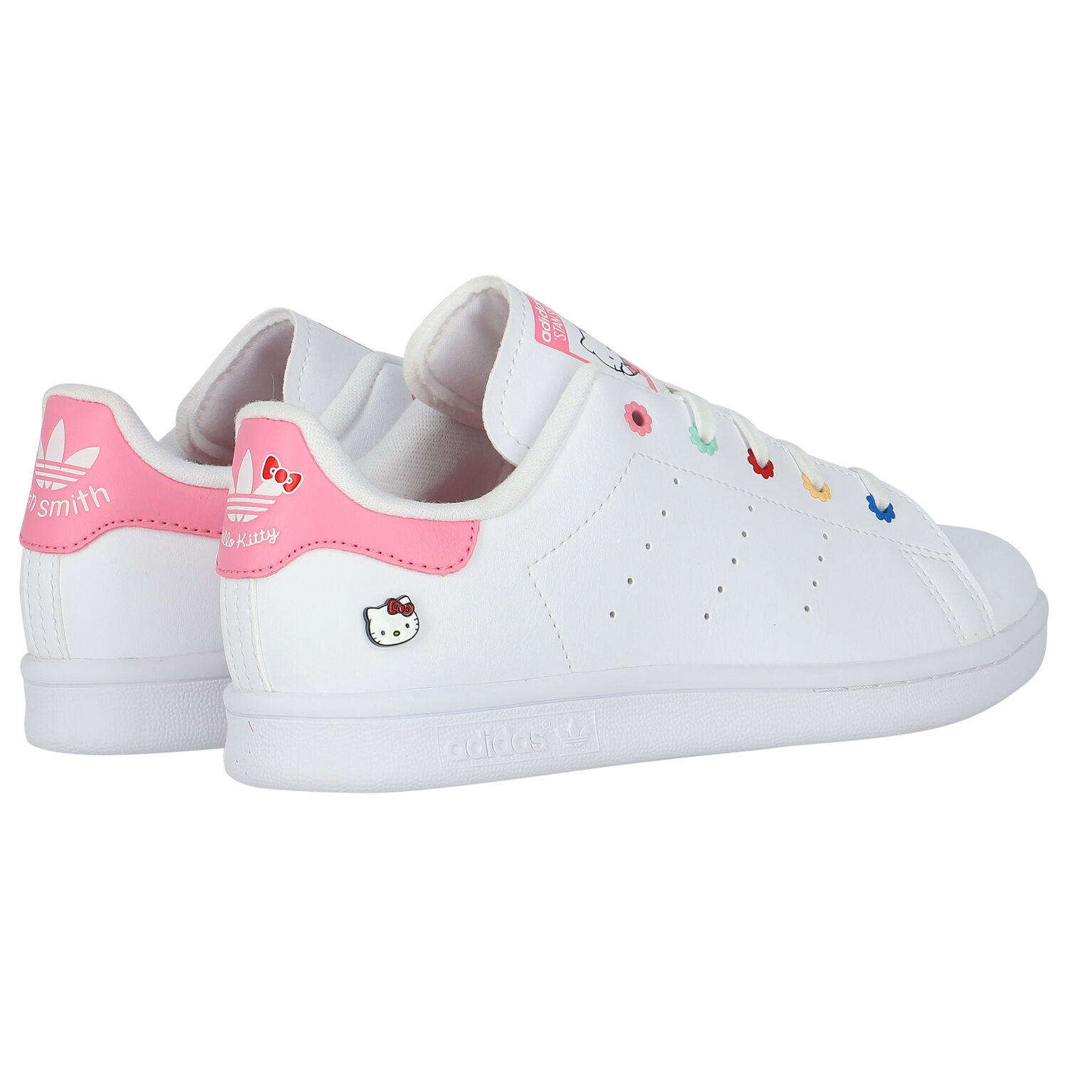 White & Pink Hello Kitty Stan Smith Trainers, 1, hi-res