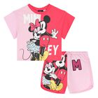 Girls Pink Minnie Mouse Shorts Set, 1, hi-res