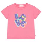 Girls Pink Sequin T-Shirt, 1, hi-res