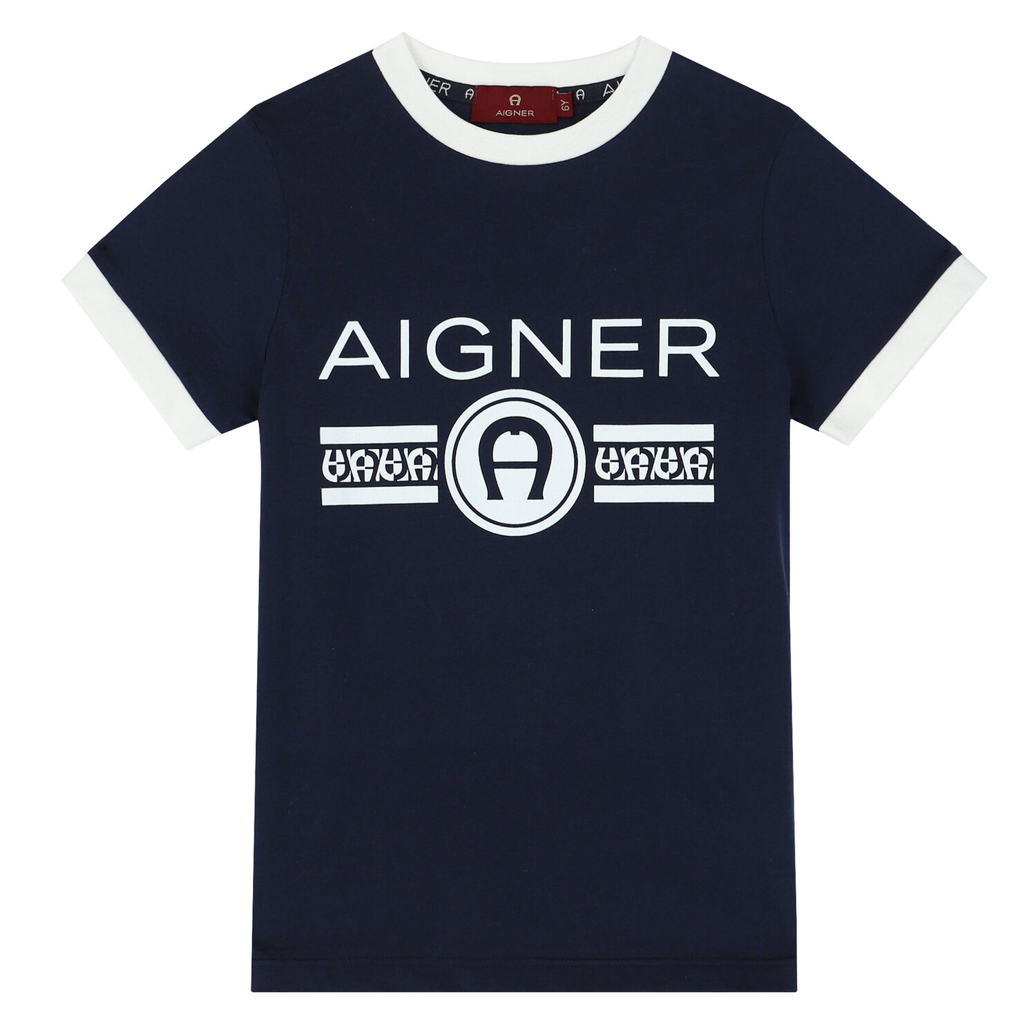 Boys Navy Blue Logo T-Shirt, 3, hi-res image number null