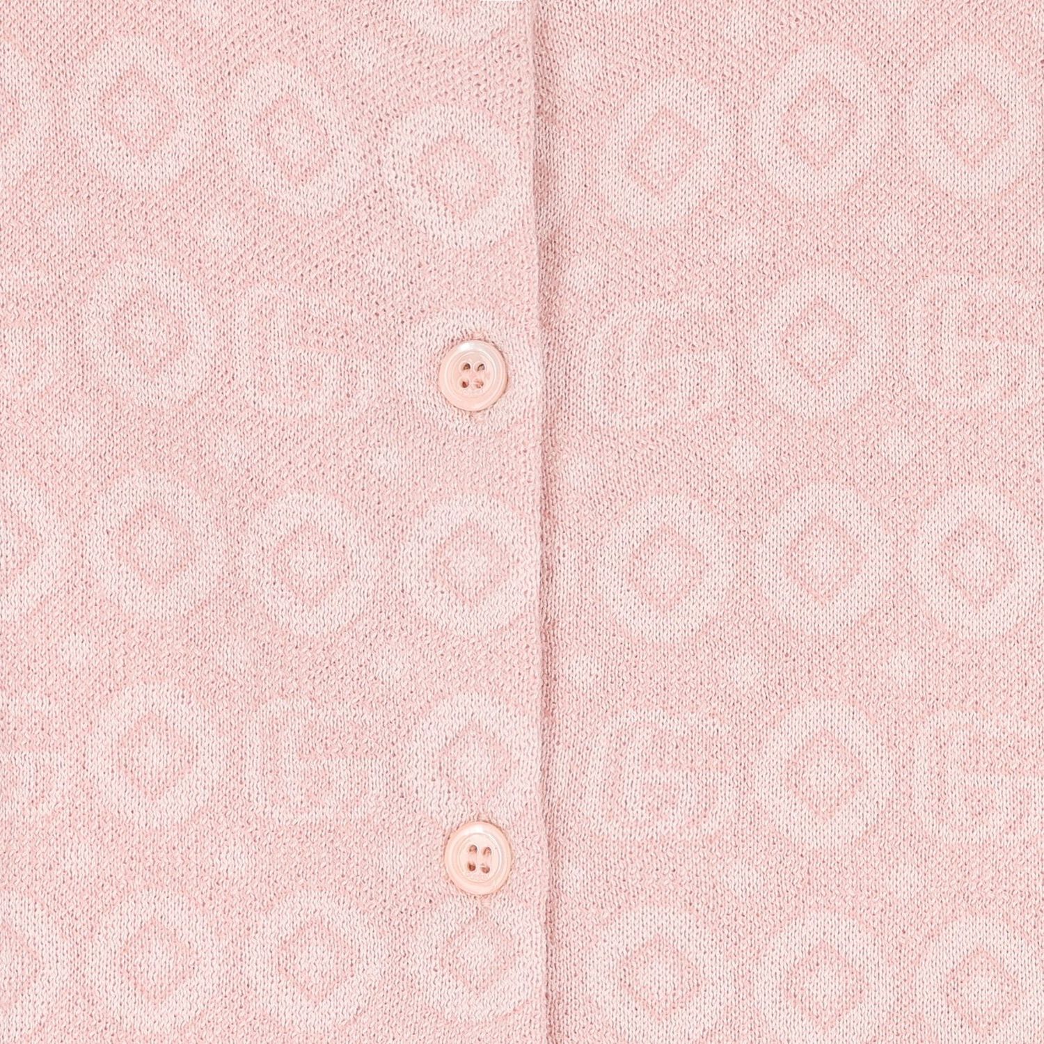 Girls Pink Logo Cardigan, 1, hi-res