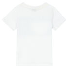 Boys White Logo T-Shirt, 1, hi-res