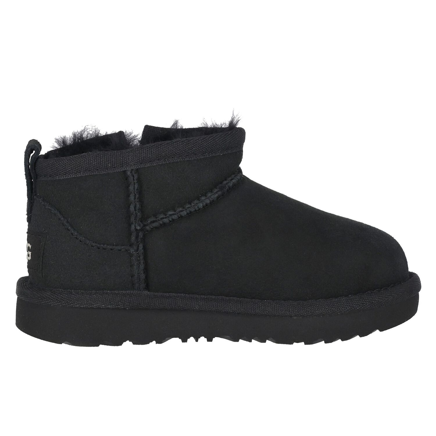 Younger Black Classic Ultra Mini Suede Boots, 3, hi-res image number null