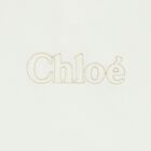 Younger Girls White Logo T-Shirt, 1, hi-res