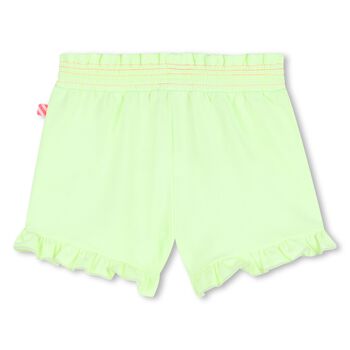 Girls Green Floral Shorts
