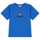 Blue Teddy Bear Logo Long Sleeve Top, 3, hi-res