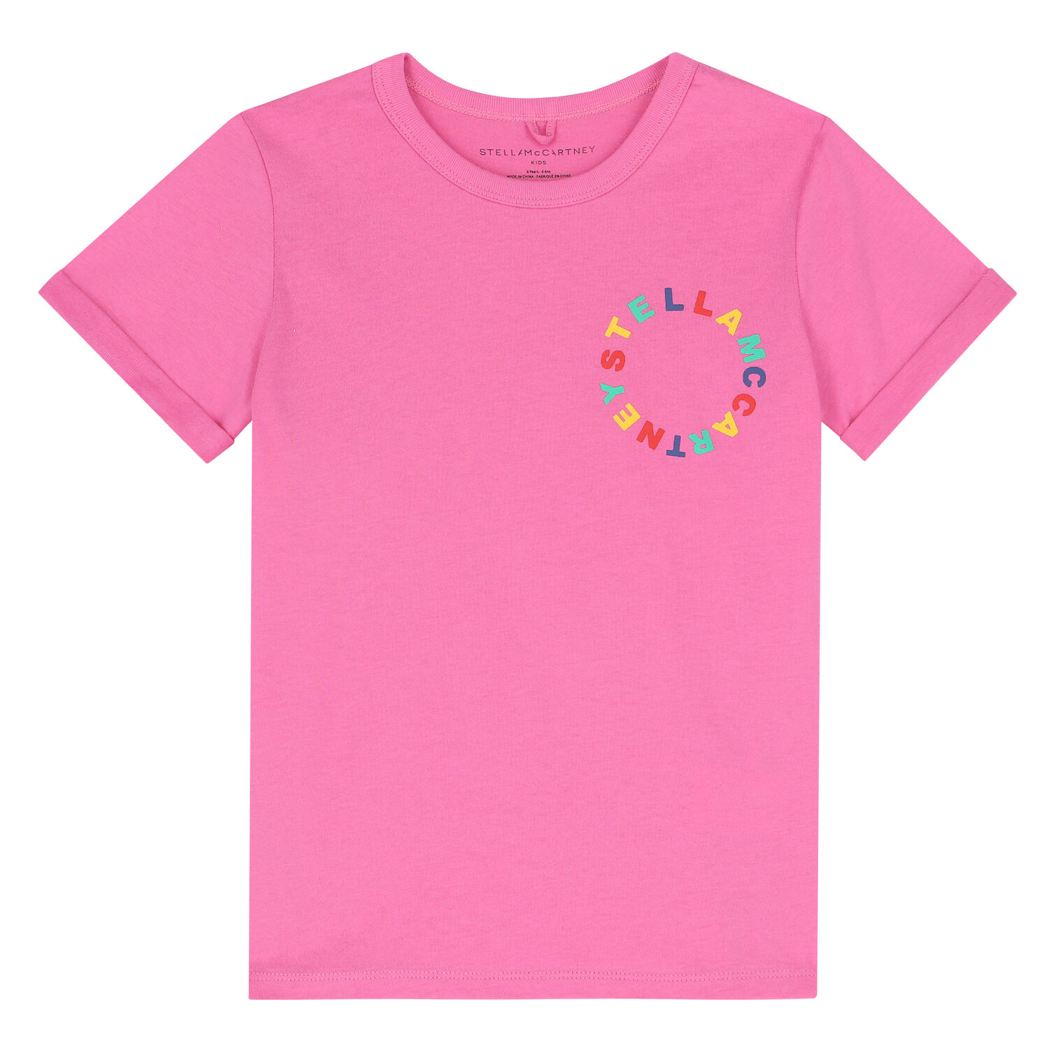 Girls Pink Logo T-shirt, 1, hi-res