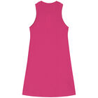 Girls Pink Logo Dress, 1, hi-res