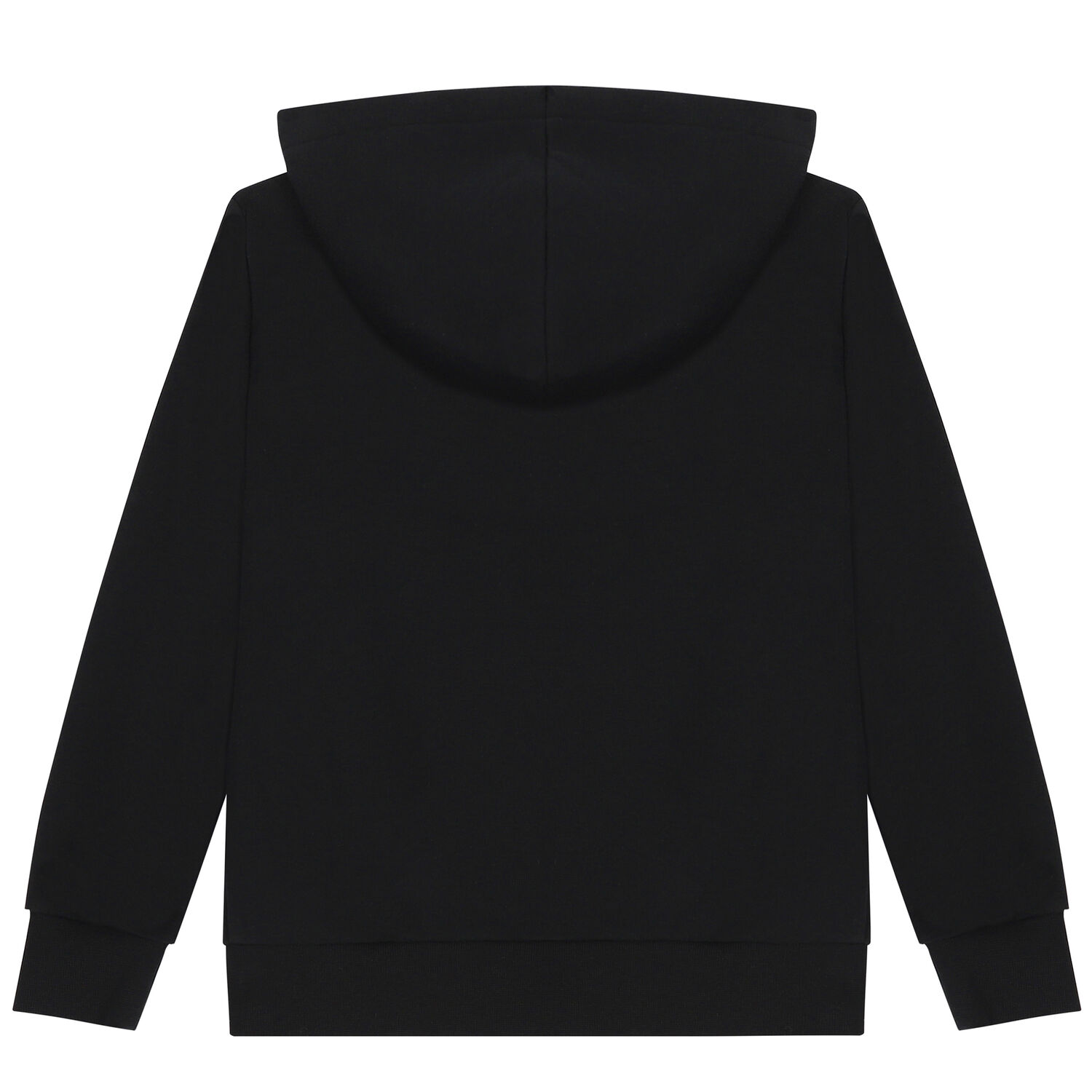 Boys Black Logo Hooded Top, 1, hi-res image number null