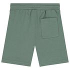 Boys Green Logo Shorts, 3, hi-res
