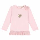 Younger Girls Pink Top & Leggings Set, 1, hi-res