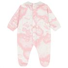 Baby Girls Ivory & Pink Geo Map Babygrow Gift Set, 3, hi-res