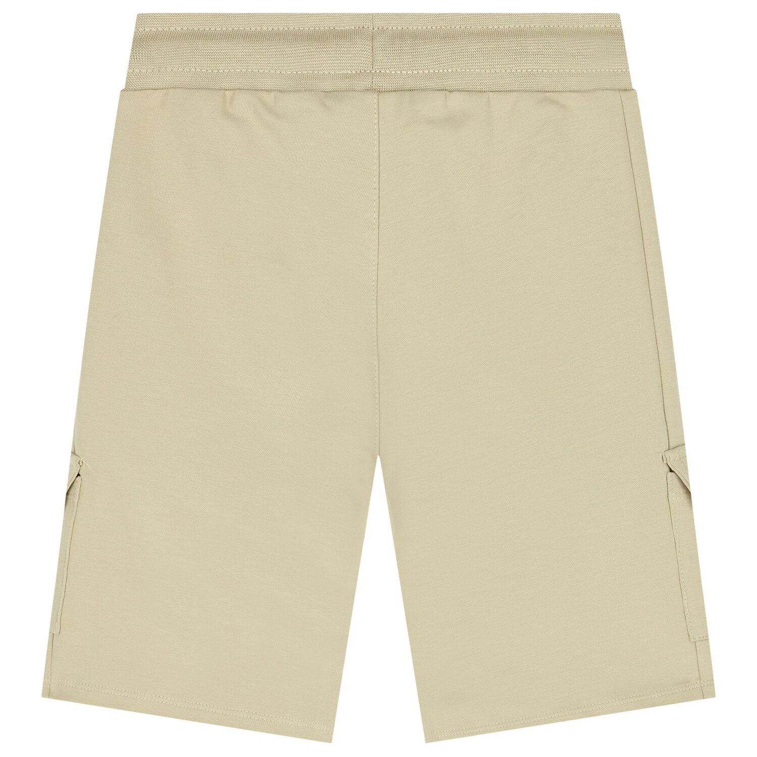 Boys Beige Logo Shorts, 1, hi-res