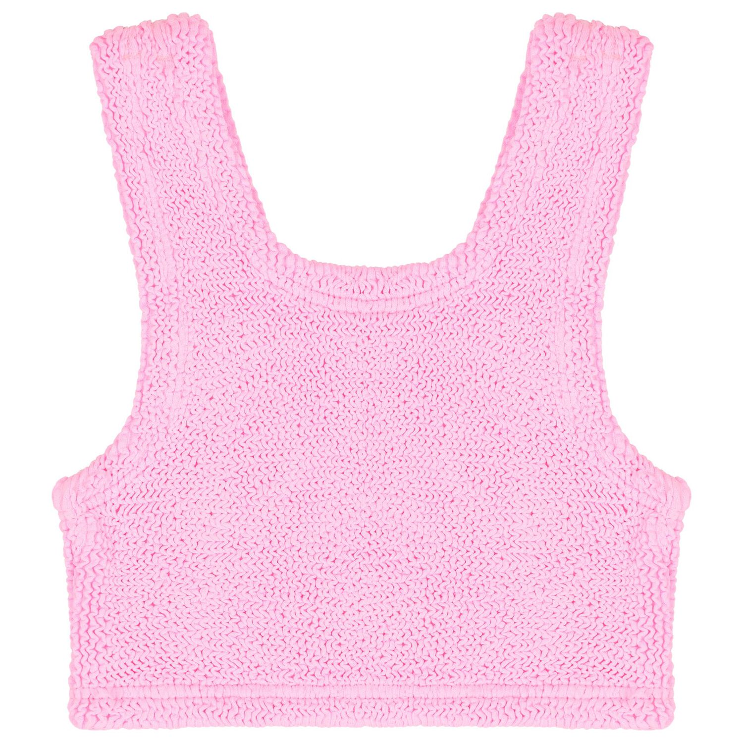 Girls Bubblegum Pink Crinkle Bikini, 1, hi-res