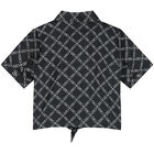 Girls Black Chain Logo Shirt, 1, hi-res