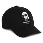 Boys Black Ikonik Logo Cap, 1, hi-res
