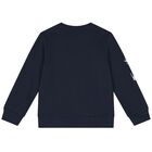 Boys Navy Blue Logo Dinosaur Tracksuit, 2, hi-res