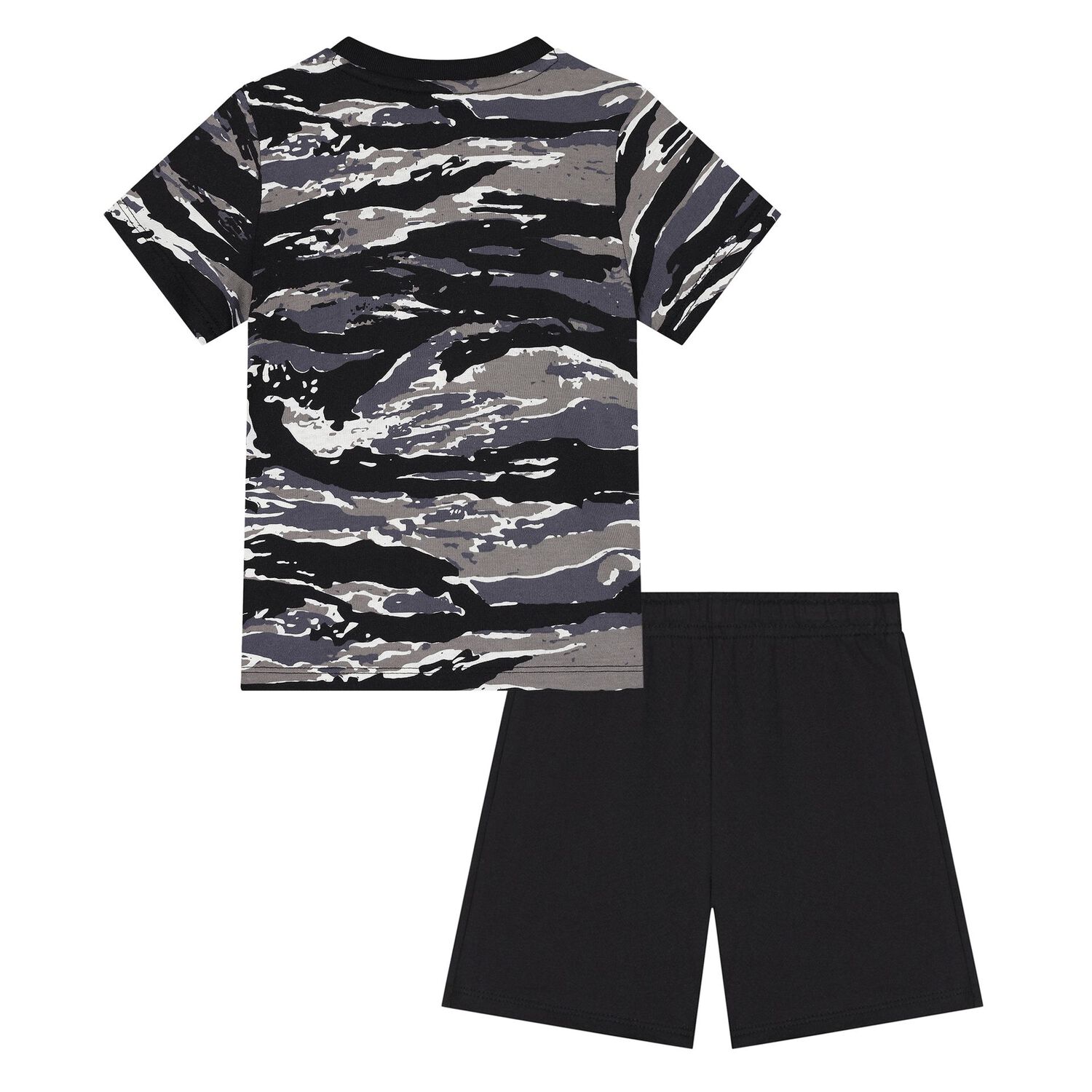 Younger Boys Black Logo Shorts Set, 1, hi-res image number null