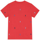 Boys Red Logo T-Shirt, 1, hi-res