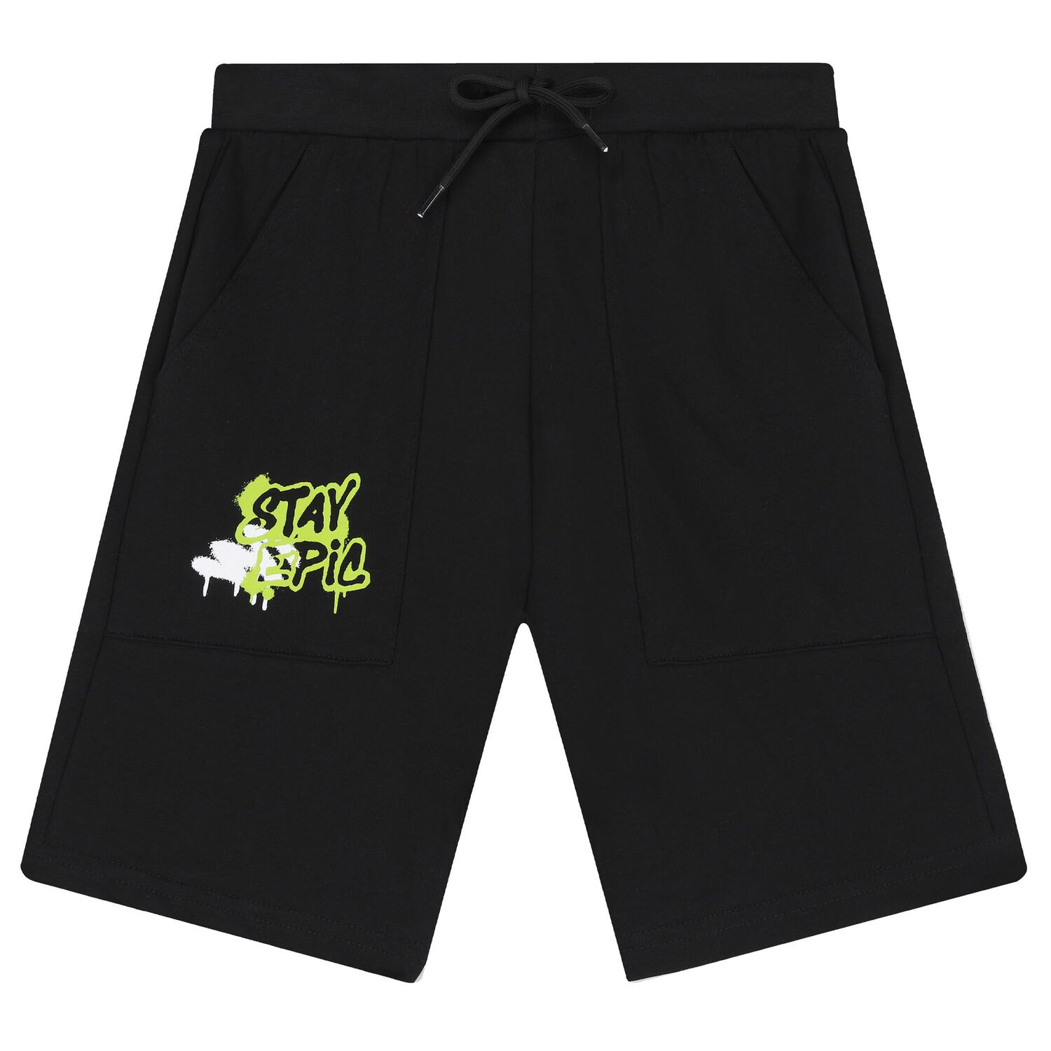 Boys Green & Black Dinosaur Shorts Set, 2, hi-res