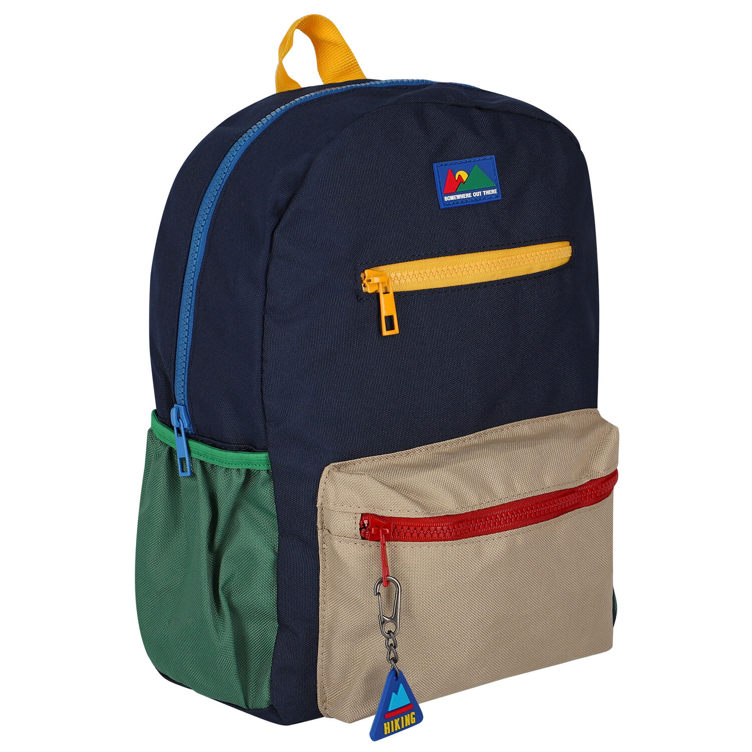Boys Navy Blue Backpack, 1, hi-res