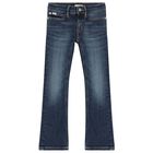 Girls Blue Denim Jeans, 1, hi-res