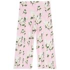 Girls Pink Floral Trousers Set, 1, hi-res