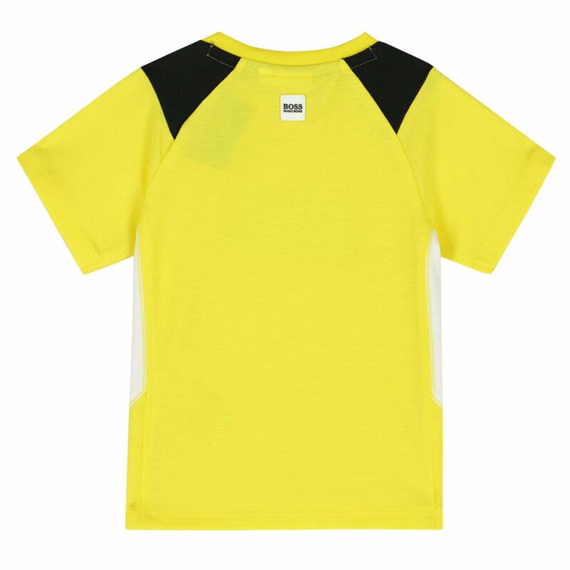 Younger Boys Yellow Logo T-Shirt, 1, hi-res image number null