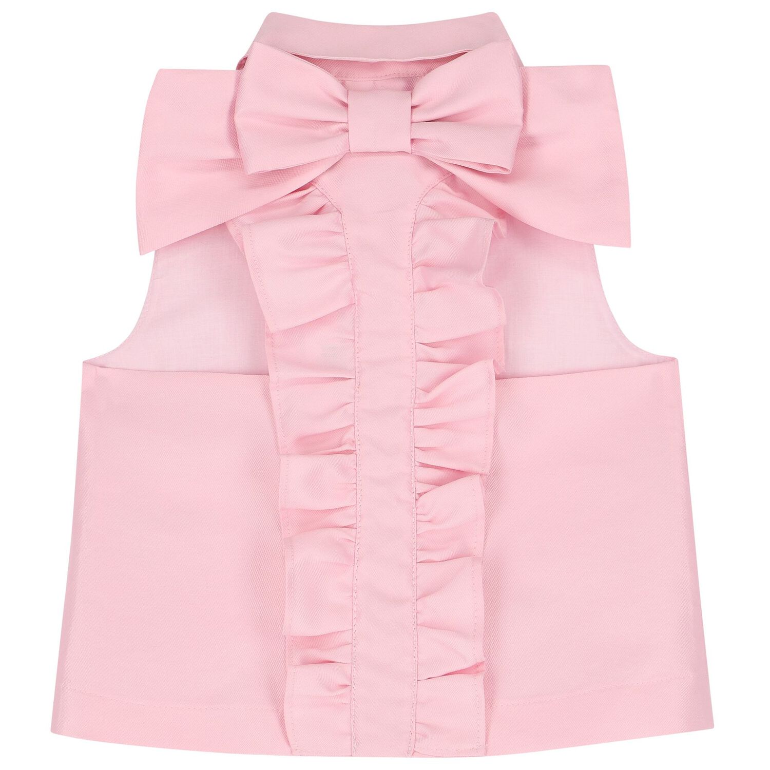 Girls Pink Ruffled Skirt Set, 2, hi-res image number null