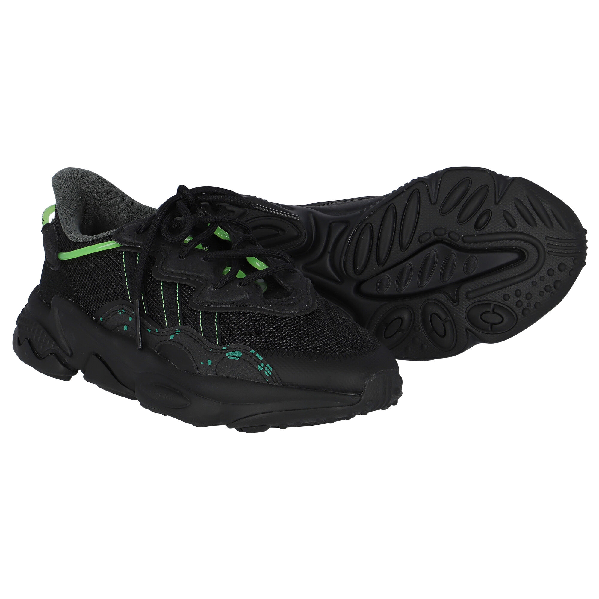 Adidas Kids Black Ozweego J Trainers Junior Couture UK