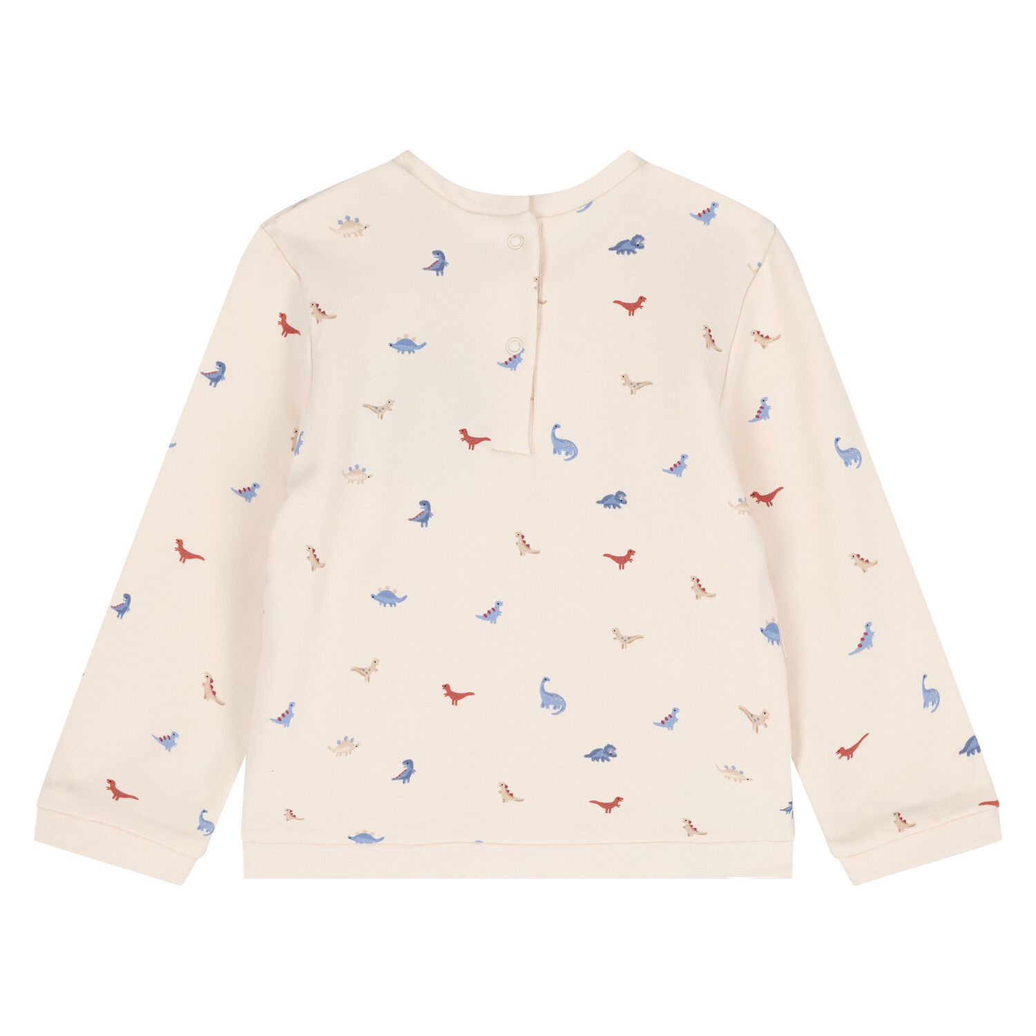 Baby Boys Ivory & Blue Dino Tracksuits ( 2 Pack ), 2, hi-res